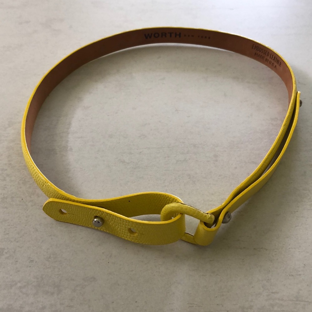 NEW Embossed leather Karung D-Ring belt